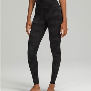 lululemon align super high rise leggings 28” camo
